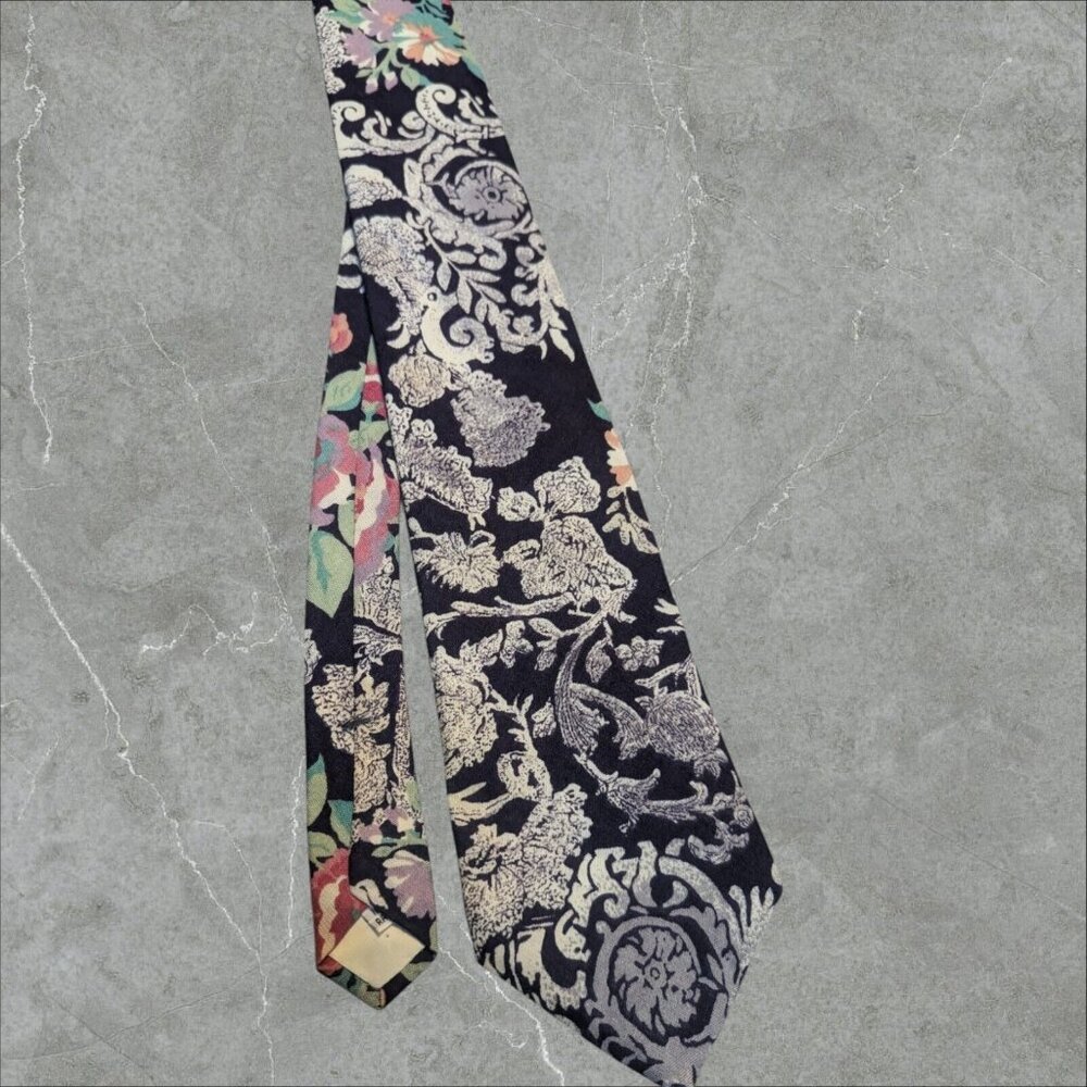 Men's‎ Tie J.A.M. Paisley Floral Print Pastel Color Y2k Rare